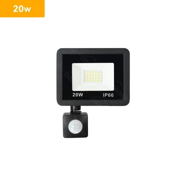 Led Spotlight With Motion Detector Outside Waterproof 220V 10W 20W 30W 50W 100W Street Ice Lamp Led Projector Lighting Focus