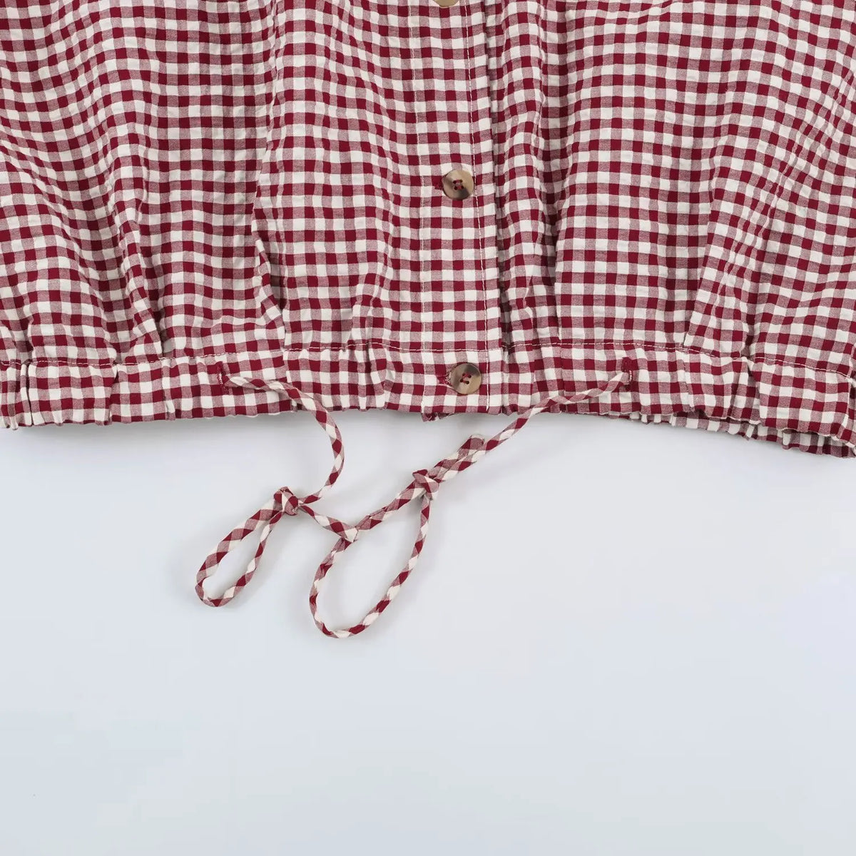 Women's Plaid Jacket, Vintage Gingham Check Coat, Stand Collar Long Sleeve Button Up Outerwear, Loose Casual Autumn Windbreaker
