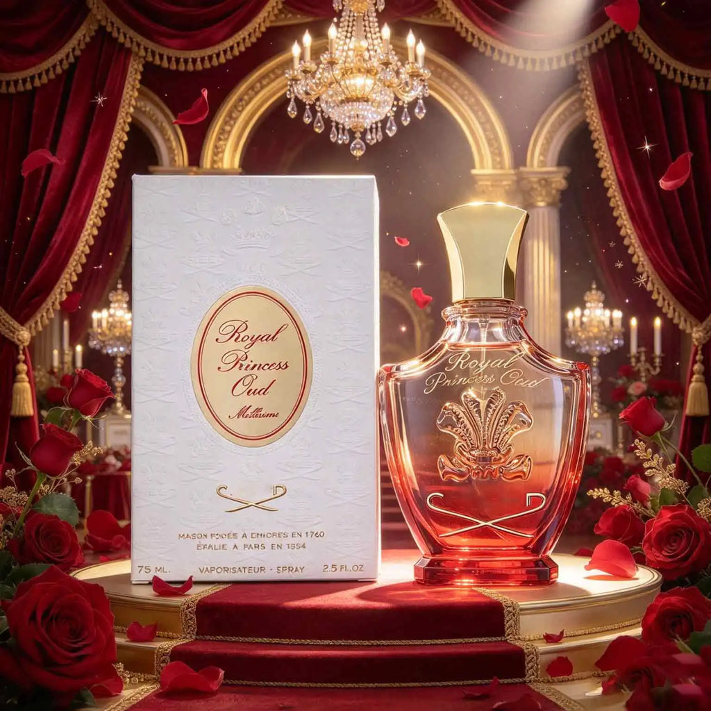 Royal Princess Oud Ebony Perfume, Floral Amber Tone, Ladies' Perfume, 7.5ml  2.5oz, Lasting Fragrance, Raspberry, Jasmine, Ebony, Patchouli, Daily Commuting Fit, Suitable For Birthday And Anniversary Gifts.