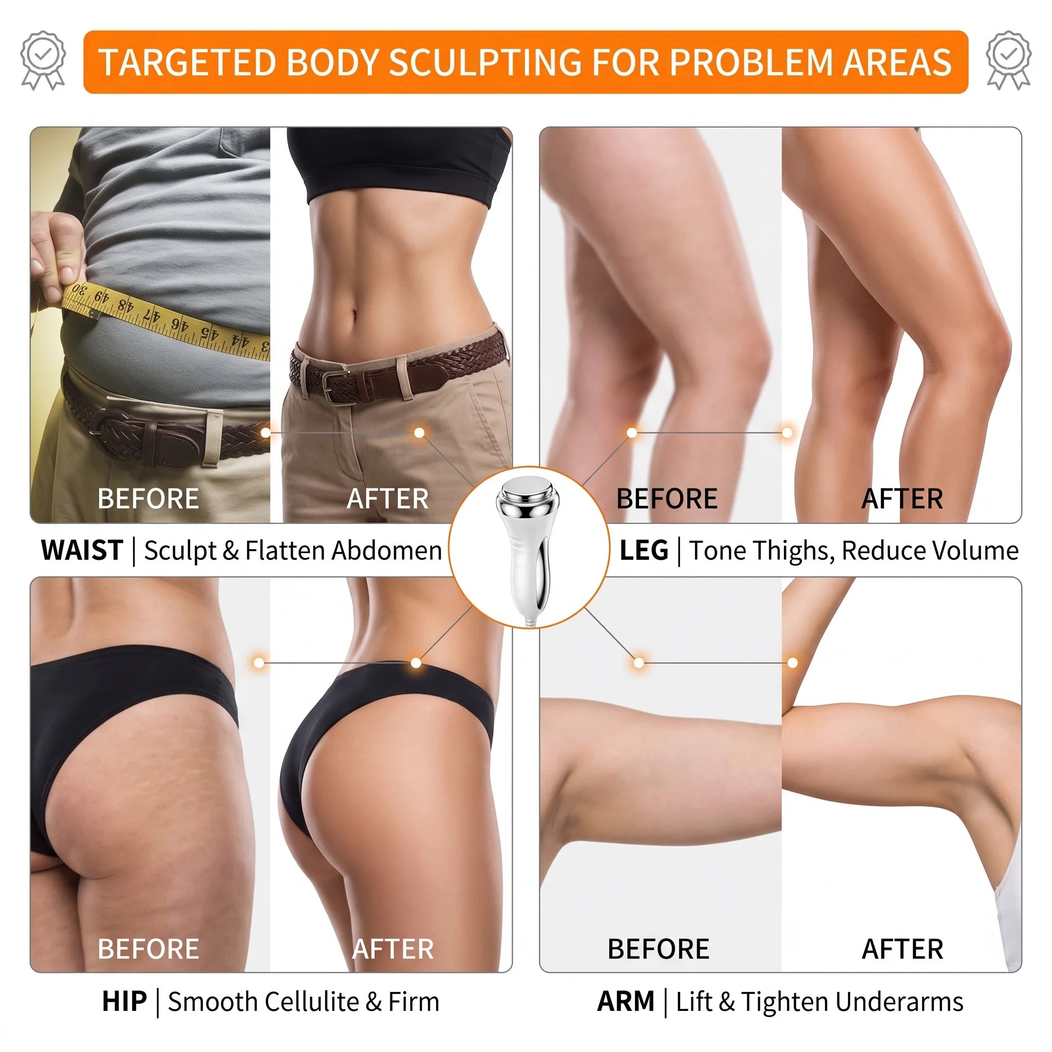 40K Ultrasonic Cavitation Slimming Machine Body Fat Burner RF Skin Lifting Beauty Device Anti Aging Belly Waist Weight Loss 110V