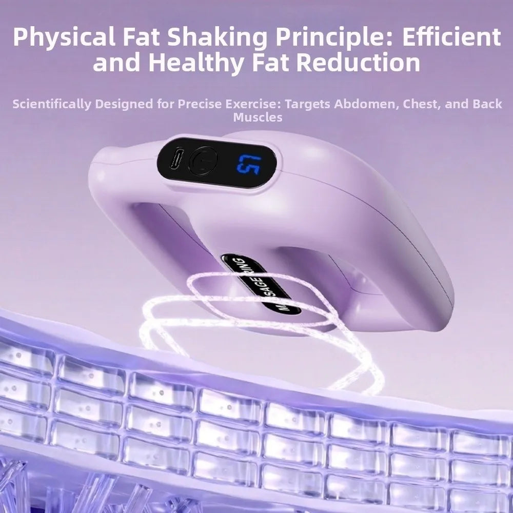 Multifunctional Fascia Massage Ring 5 Levels Vibration Electric Body Slimming Machine Fat Burning Low Noise