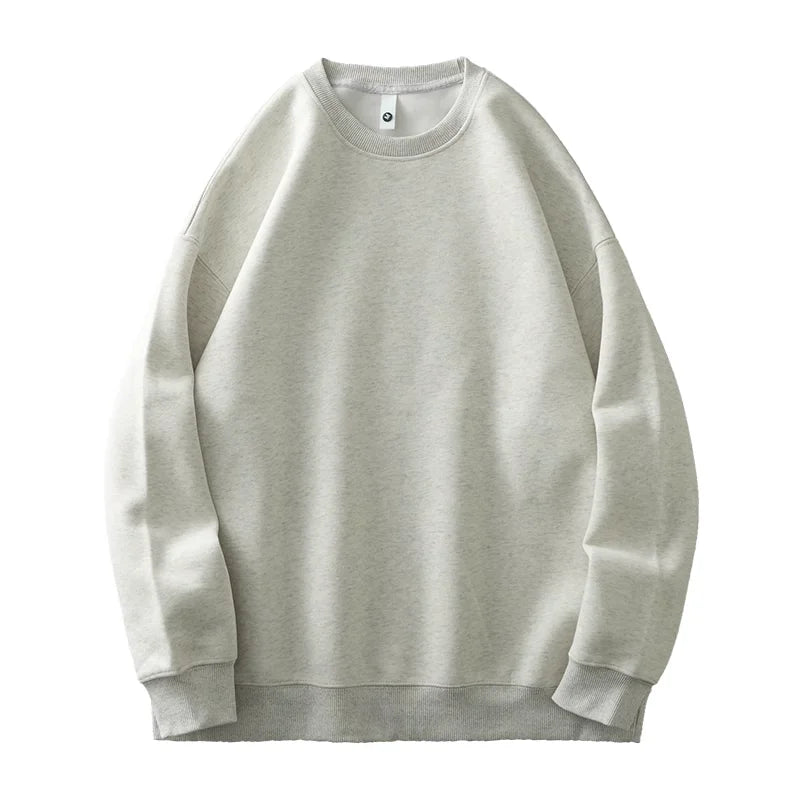 DUKEEN 460G Heavyweight Men's Sweatshirts 2025 Autumn Round-Neck Long Sleeve Solid Color Sport Pullover 11 Color Choose