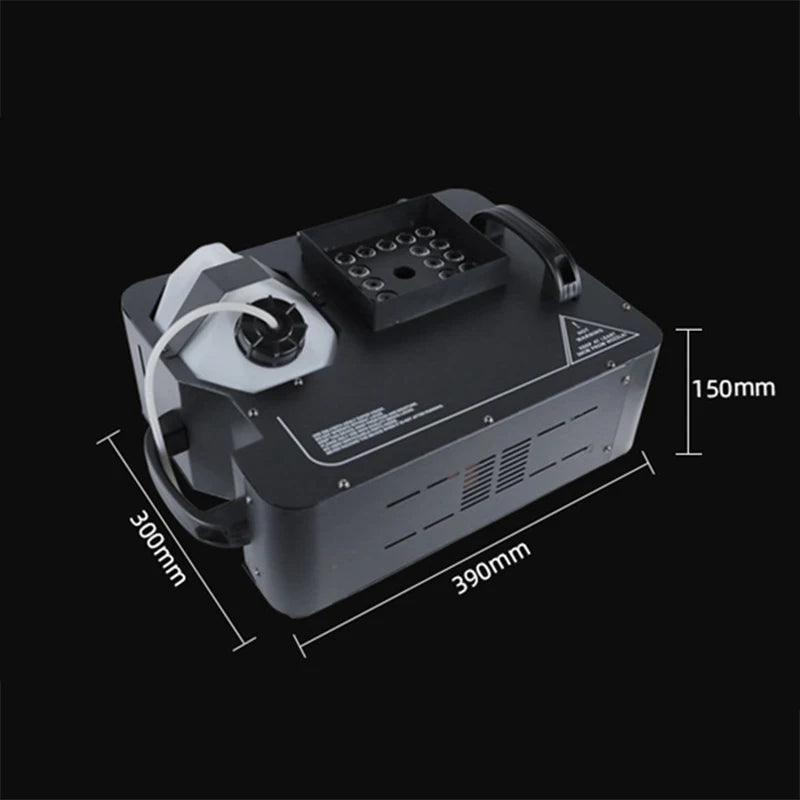 New 1500W Smoke Machine Fogger Color Changing Red Green Blue Full Color Triple RGB 24 LED 3 In 1 Colorful Fog Machine