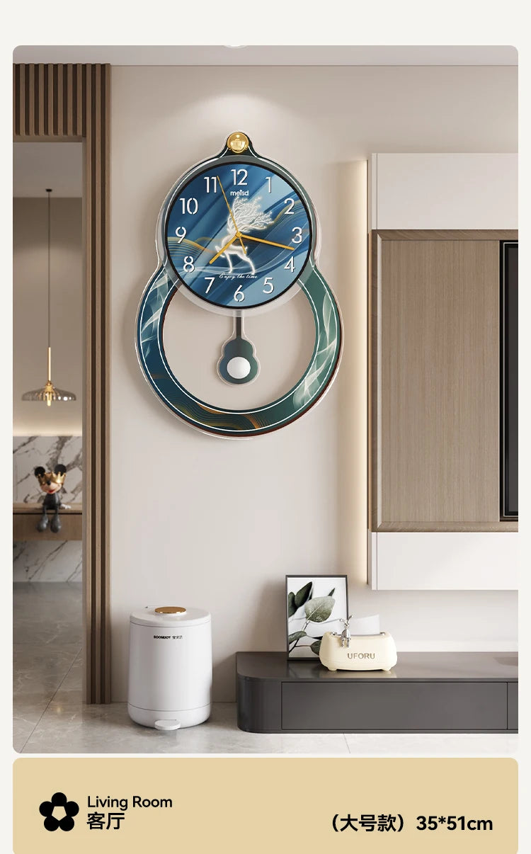 Kitchen Living Room Wall Clock Minimalist Design Unique Usa European Wall Clock Flowers Nordic Luxury Metal Horloge Decorarion
