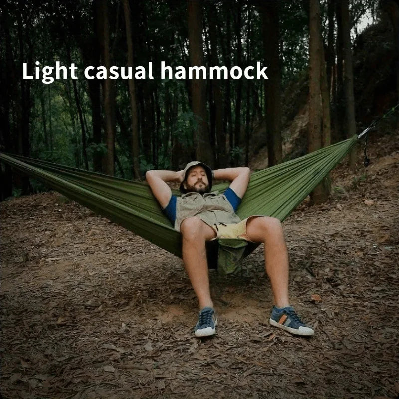 Camping Hammock Portable Lightweight Hammock with Storage Bag & Ropes for Backpacking Hiking Travel Outdoor Camping Gear