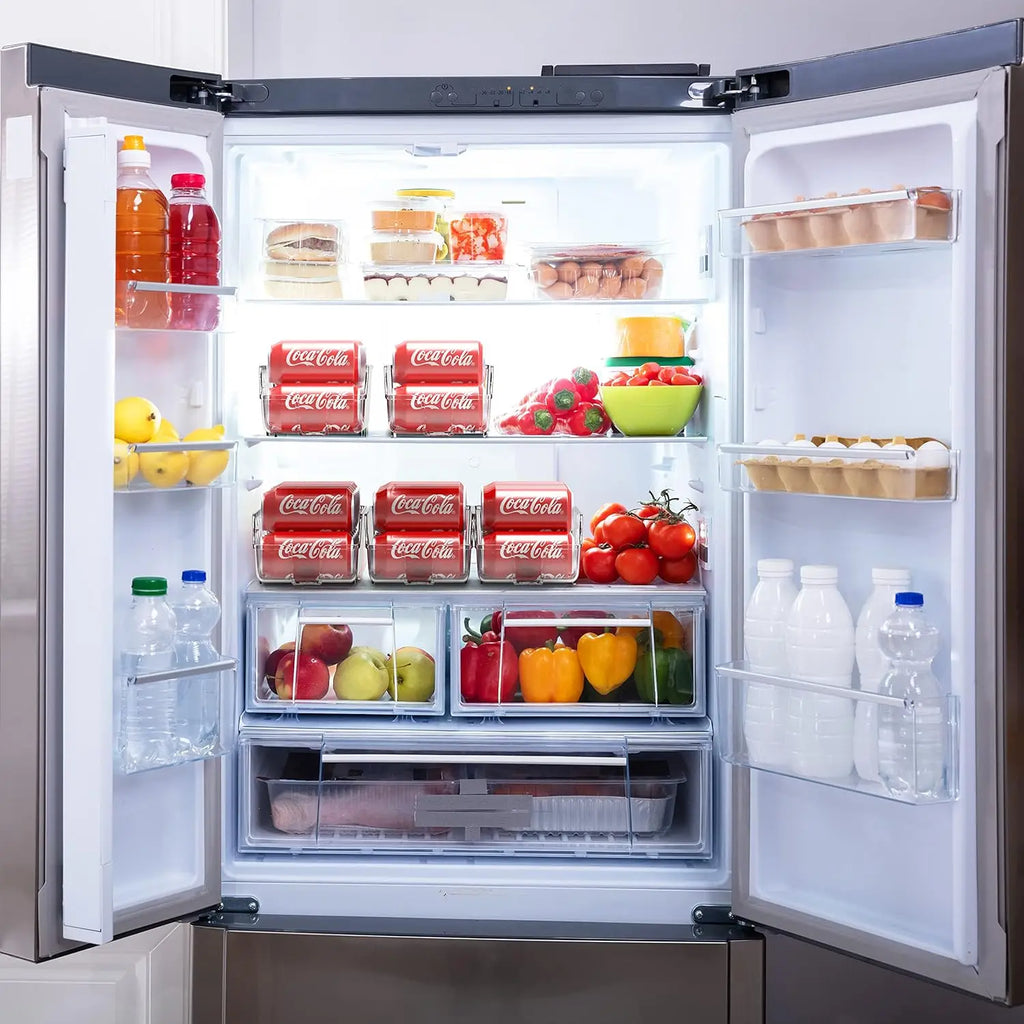 1/2pcs Kitchen Storage Can Organizer Soda Can Dispenser Refrigerator Freezer Storage Accessory for Kitchen Organization