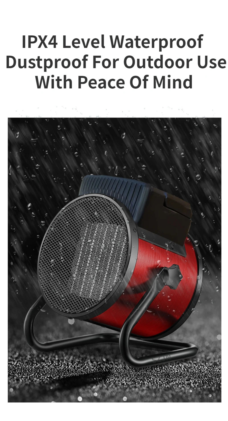 Industrial Portable Electric Heater Blower with Adjustable Ceramic Heating Stove Radiator Natural Hot Wind Thermal Air Warmer