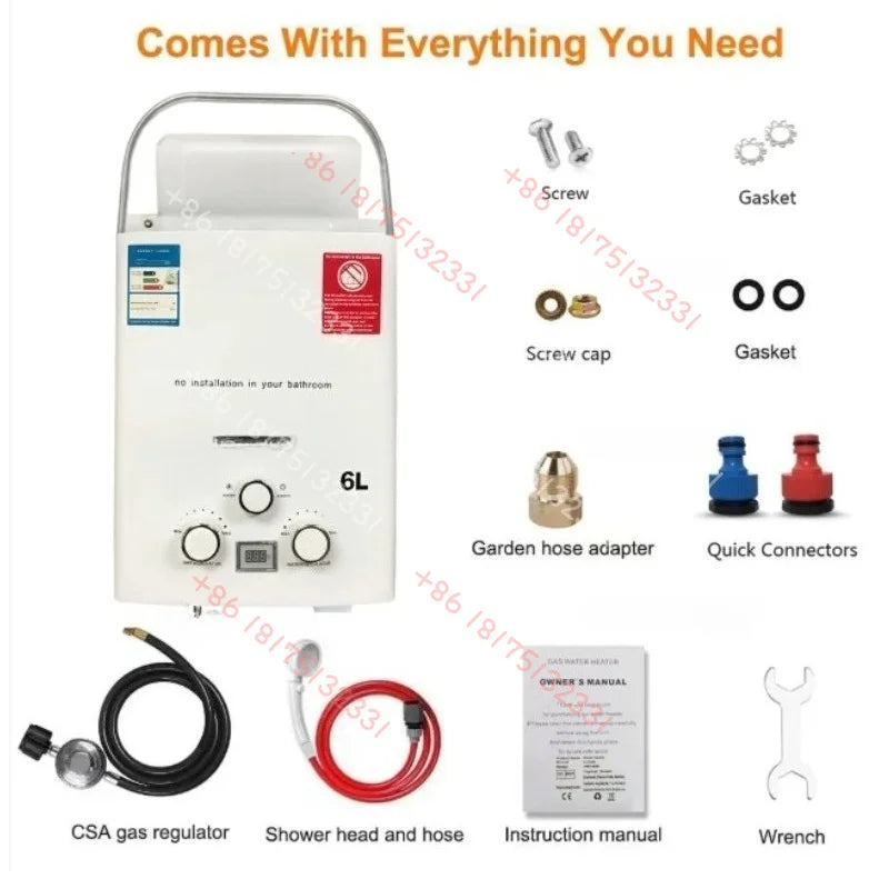 Compact Portable Outdoor Hot Water Heater Mobile Water Heating Equipment For Camping RV Travel Outdoor Shower Supply