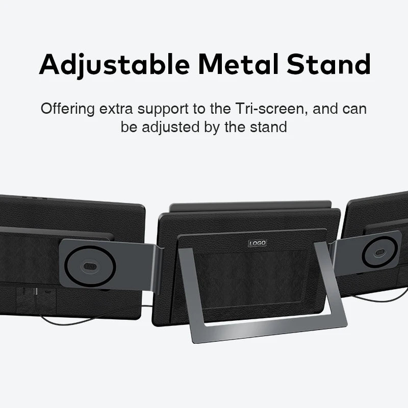 2025 New Laptop Screen Extender 15.6" Portable Monitor Triple Monitor with Dual Screen Plug & Play Gaming Monitor for Laptop