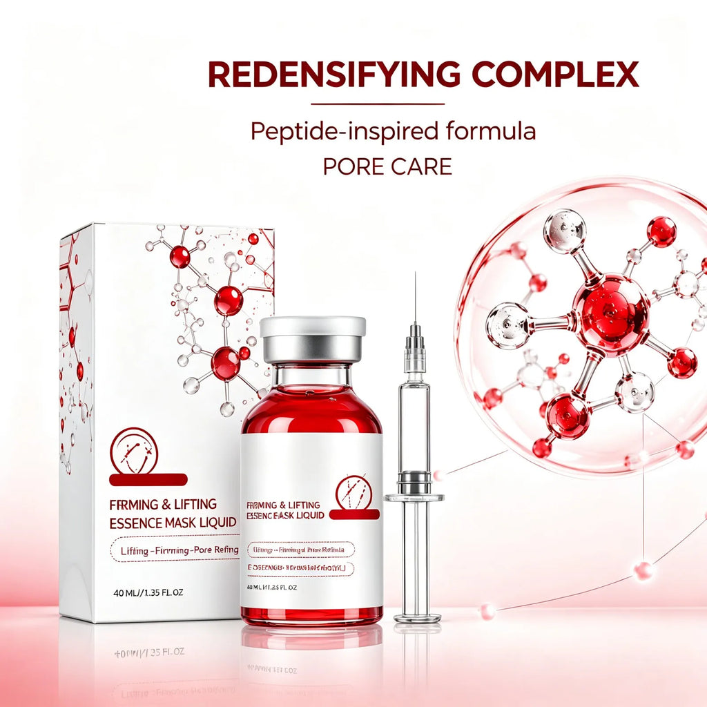Firming Facial Essence 40ml Contour Serum Night Repair Makeup Prep for Smooth Skin Hydrating Non Sticky Daily Face Massage Care