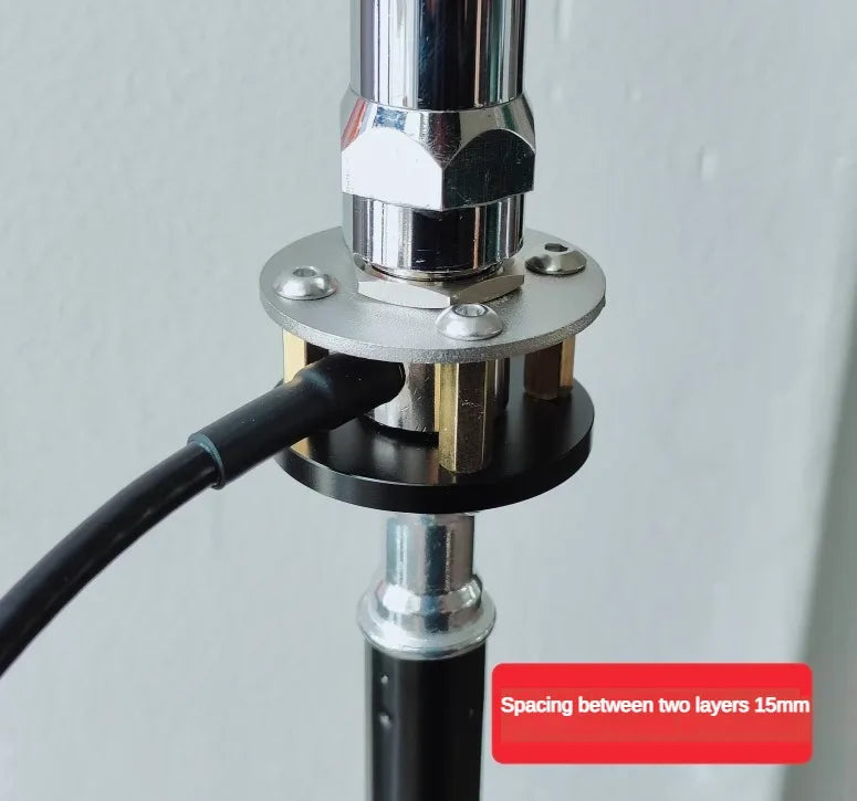 Tripod Antenna Installation Bracket Outdoor Portable M Pipe Head Base 1/4 Inch Threaded UV+Shortwave