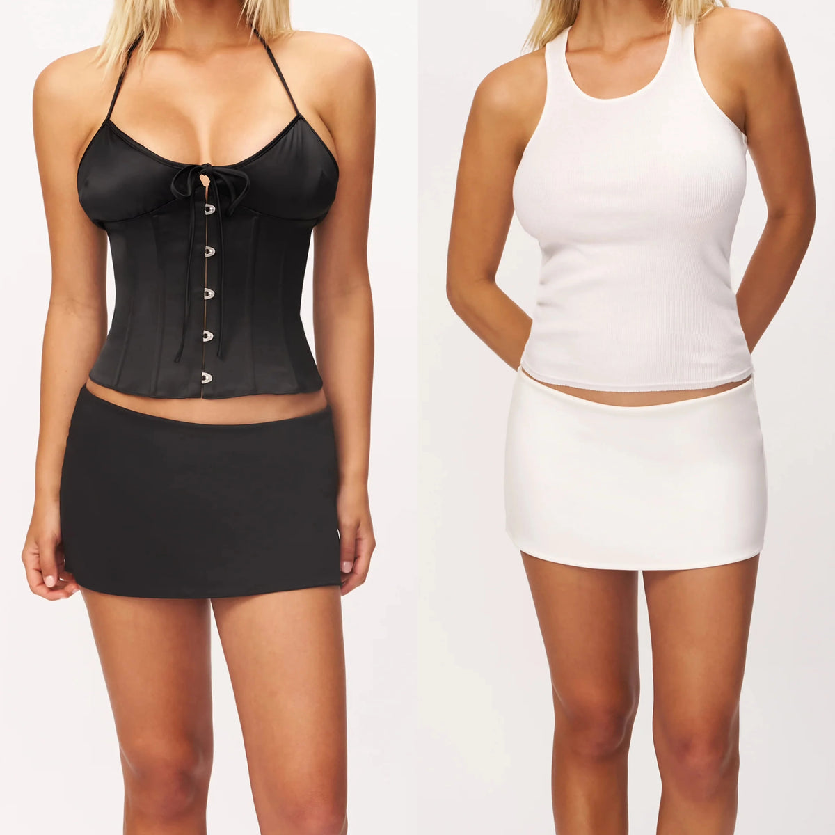 Guz Low-Waist Ultra-Short Skirt Pants, Tight-Fitting Mini Skirt with Built-In Safety Shorts to Prevent Exposure