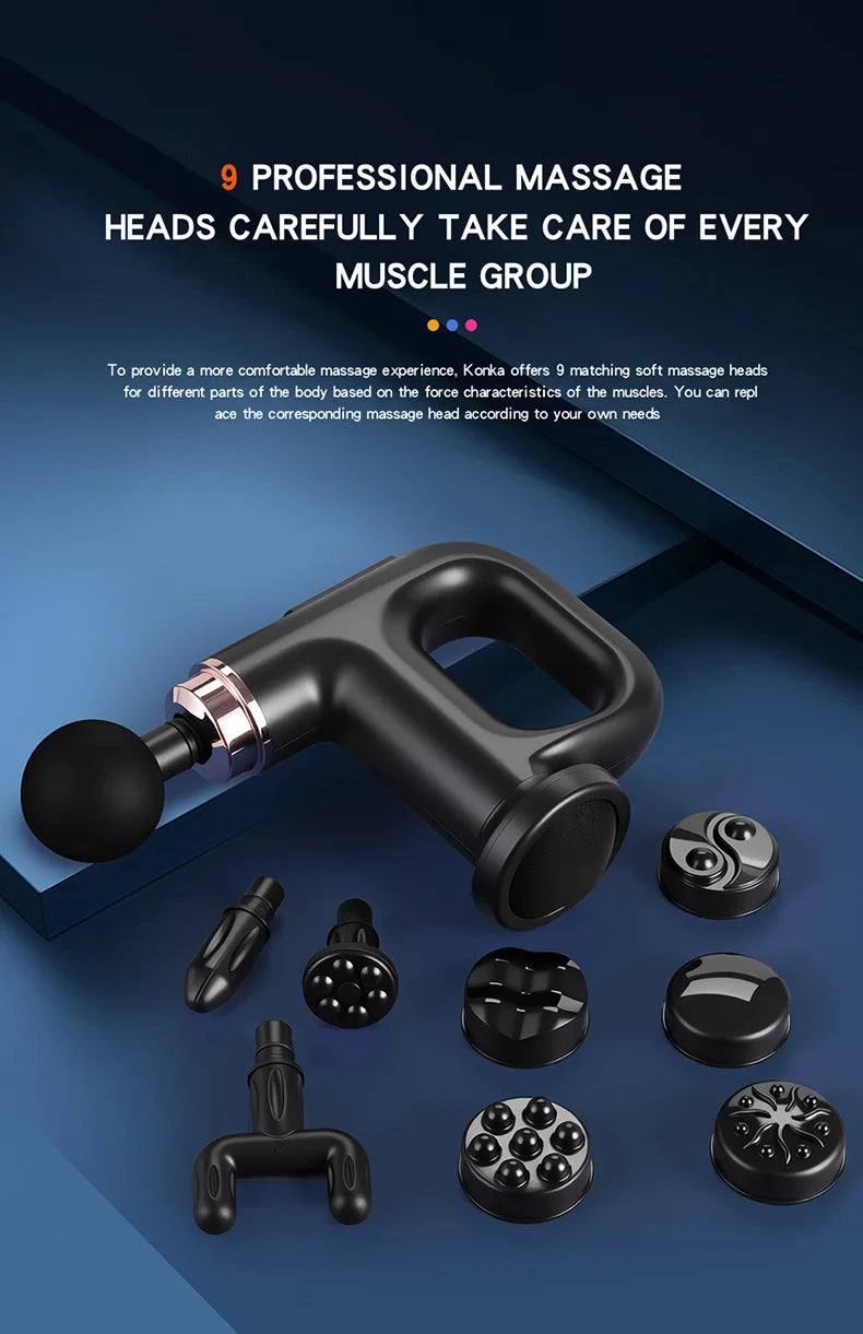 Multi-functional Fitness Massager Gun Abdominal Waist Leg Shaker Machine Fat Pusher for Body Muscle Relaxation Fascia Gun