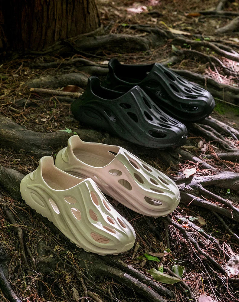 Men's Hollow Shoes, Men's Outer Shoes, Men's Breathable Wading Shoes, Men's Outdoor Hiking Beach Shoes, Men's Sandals