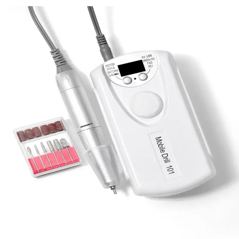 35000 RPM Rechargeable Nail Drill Machine Professional Portable Electric Manicure File For Nails Gel Polish Remove Grinding