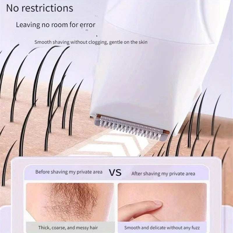 Electric Hair Trimmers for Women Waterproof Razor Painless Private Body Hair Removal Device shaver Bikini Arm Leg Face Shaving