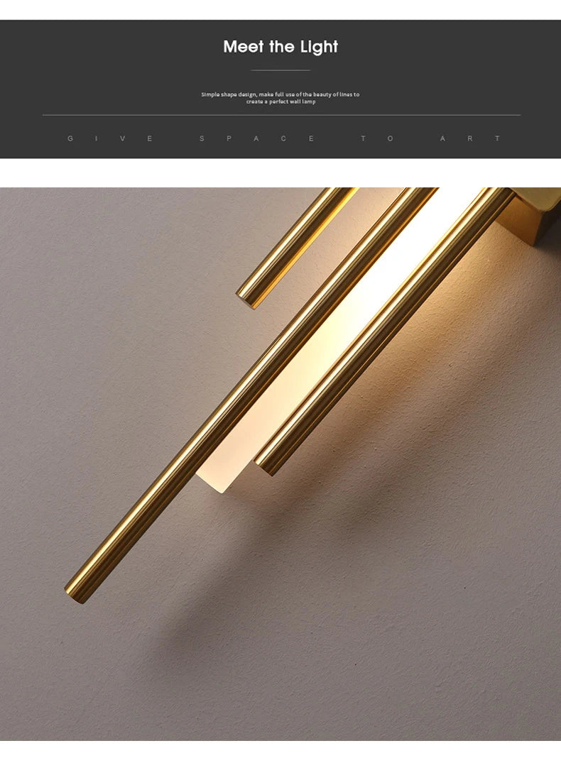 Modern LED Wall Lamp Indoor Lighting Bathroom Wall Sconces Light Fixture Living Room Corridor Bedroom Decoration Wall Lights