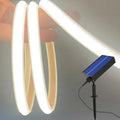 Solar Strip Ligh 24V COB Solar Neon Light Strips Waterproof IP65 Flexible Warm White High Density Linear Lighting COB LED Lights