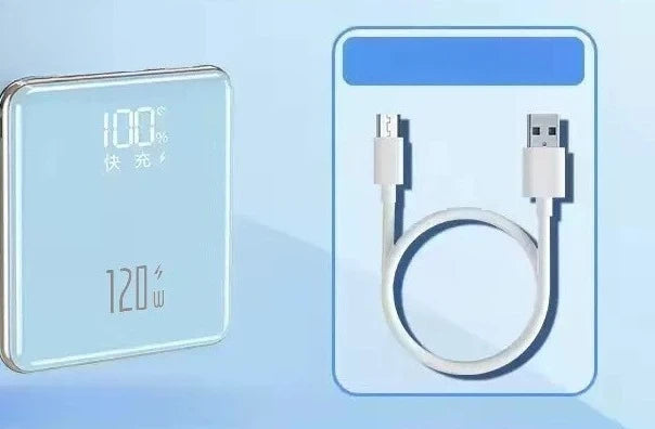 20000mAh Power Supply Suitable for Fast Charging  Large Capacity  Compact, Portable  Ultra-thin  Portable 120W Power Bank