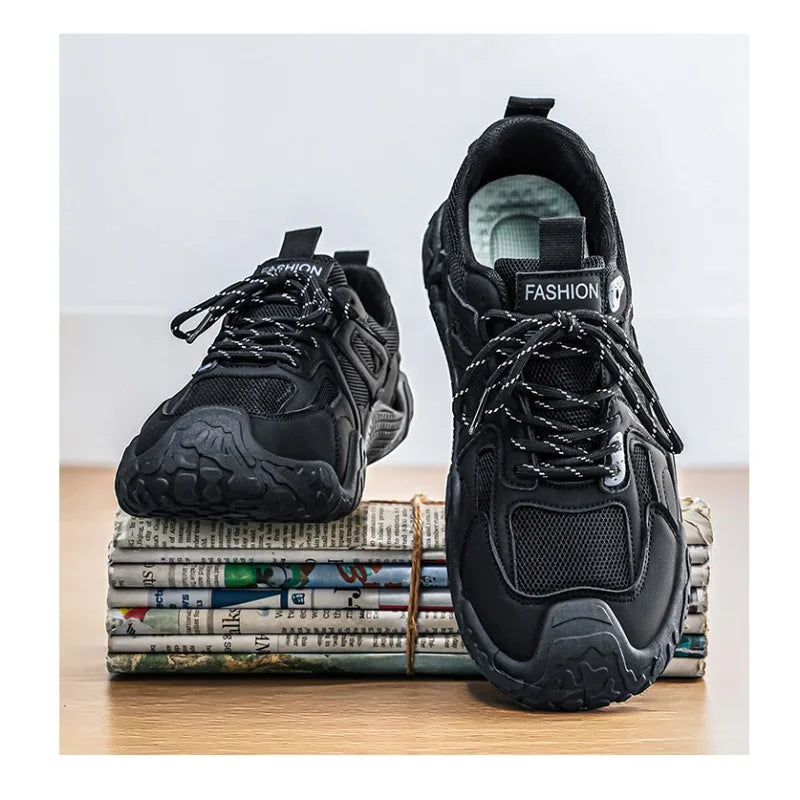 Men's 2026 Summer New Breathable Hiking Sneakers Anti-Slip Wear-Resistant Outdoor Casual Daily Streetwear Footwear in 3 Colors
