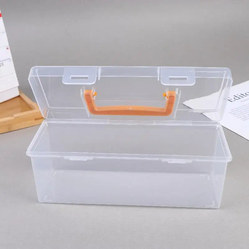 ✔Professional Tool Organizer Set,Transparent Parts Storage With Dividers-Portable Case For Kitchen Condiment Storage