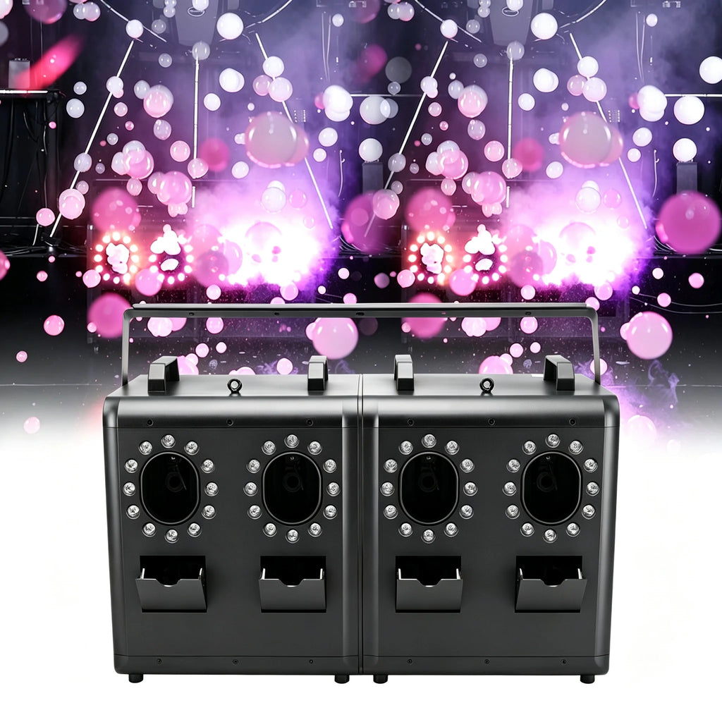 2026 Smoke Bubble Machine LED Fast Smoke Large Continuous Bubbles Fog Bubble Maker For Wedding Party Bar Nightclub Outdoor Event