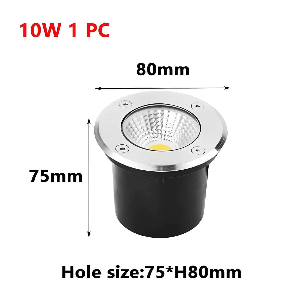 5W 10W 12W 15W Led Garden Underground LampsOutdoor IP67 Waterproof Buried Garden Path Spot Recessed Underground Light Warm White