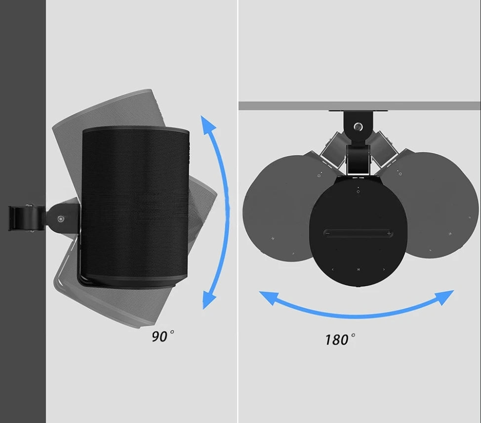 Suitable For Sonos Smart Speaker Wall Mount Bracket Adjustable Angle Wall Mount Bracket Portable Audio Video Speaker Accessories