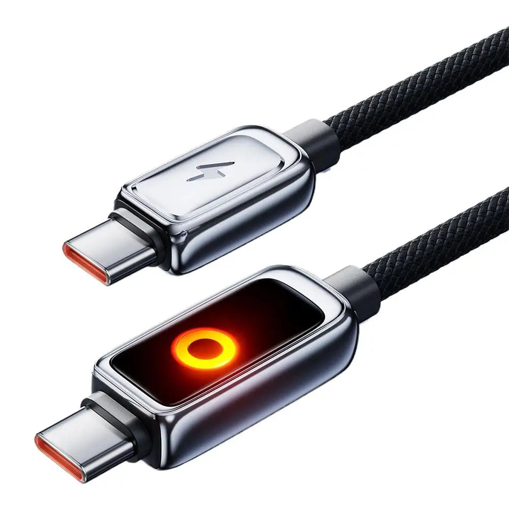 PD 100W USB C Cable 2M Super Fast Charge Self Automatic Power Off Usb A Or Type C To C Cable For iPhone 18 17 16 Xiaomi Sumsang