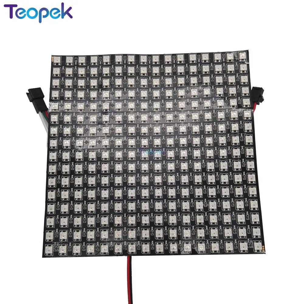 WS2815 Flexible LED Screen 8x8 8x32 16x16 Individually Addressable Digital  Panel Light 2815 SMD 5050 DIY Display DC12V