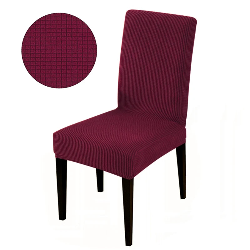 Chair cover with back Jacquard Fabric Universal Size Cheap Chair Cover Big Elastic Chair Covers Chair For kitchen Living Room