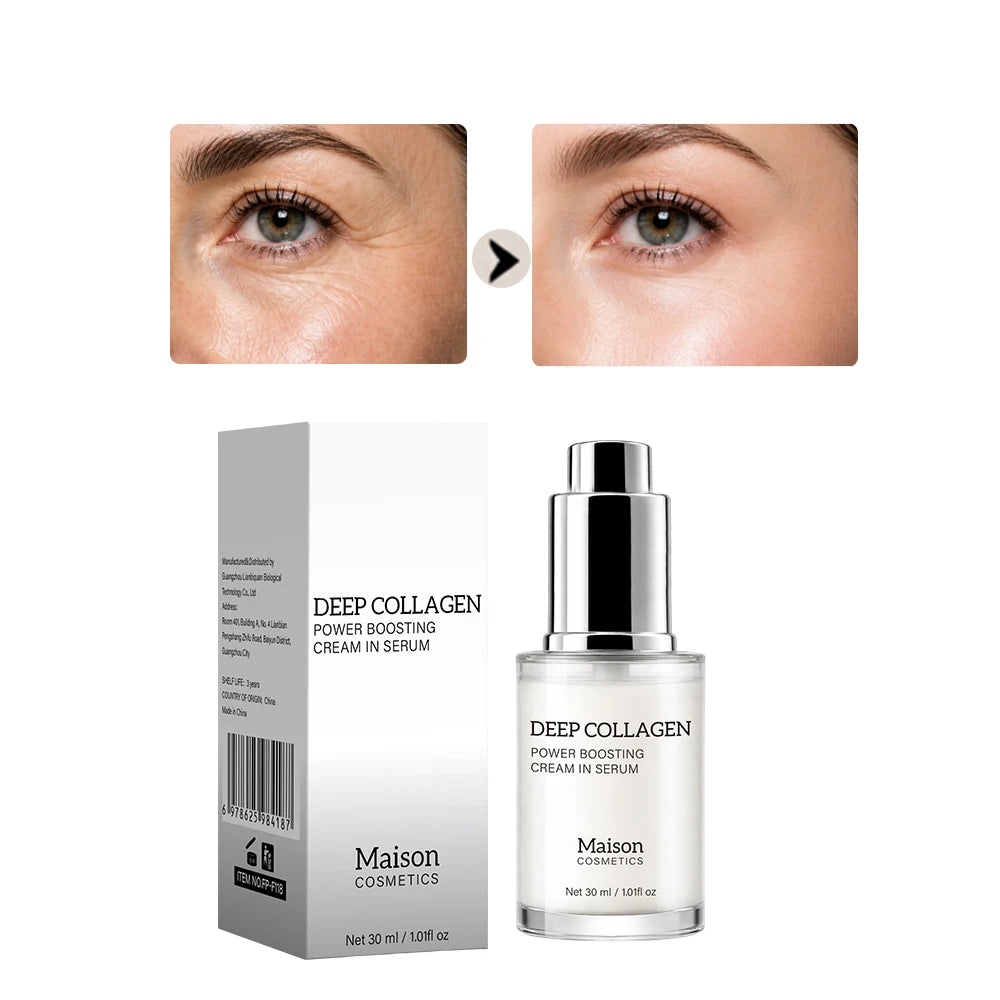 Deep Collagen Serum, Women Serum for Smoothing Fine Lines, Moisture & Firming Skin Care, Korean Skincare Serum, 30ml