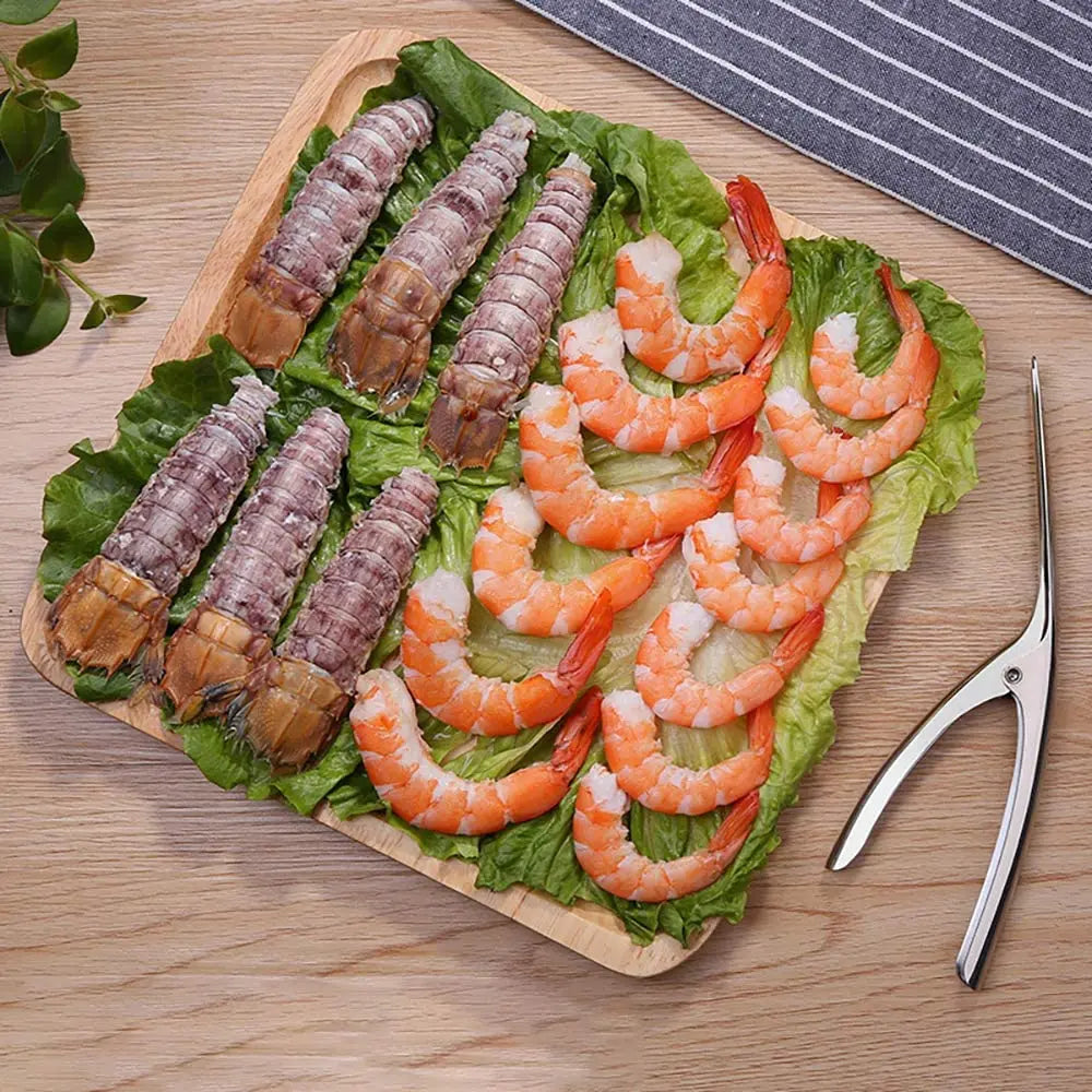 Kitchen Accessories Shrimp Peeler Stainless Steel Seafood Cooking Tools Creative Convenient Shrimp Peel Device Kitchen Gadgets