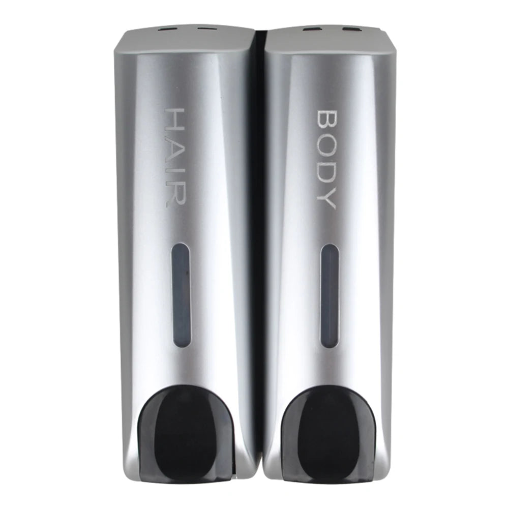 350ML Shower Bath Shampoo Dispenser Waterproof Shower Gel Lotion Soap Dispenser Wall Mount Refillable for Home Hotel Restaurant