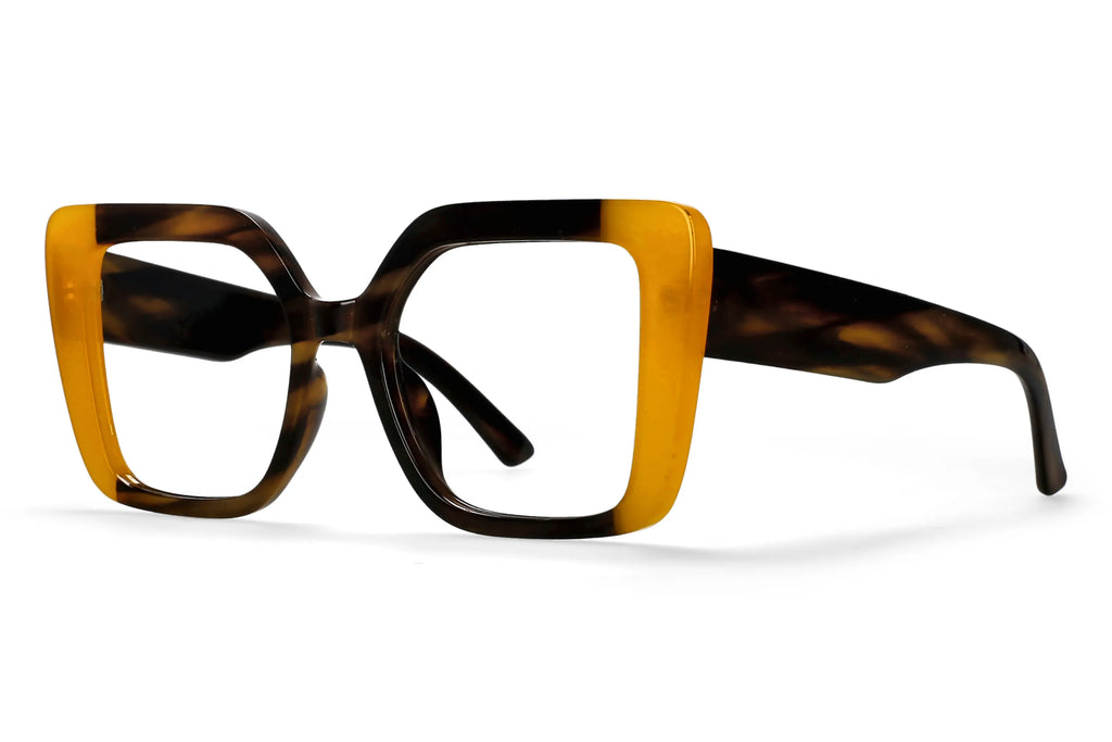 R56982 Colorful Large Size Reading Glasses Lady Trend Splicing Color Presbyopic Eyeglass Universal Prescription Spectacles Frame