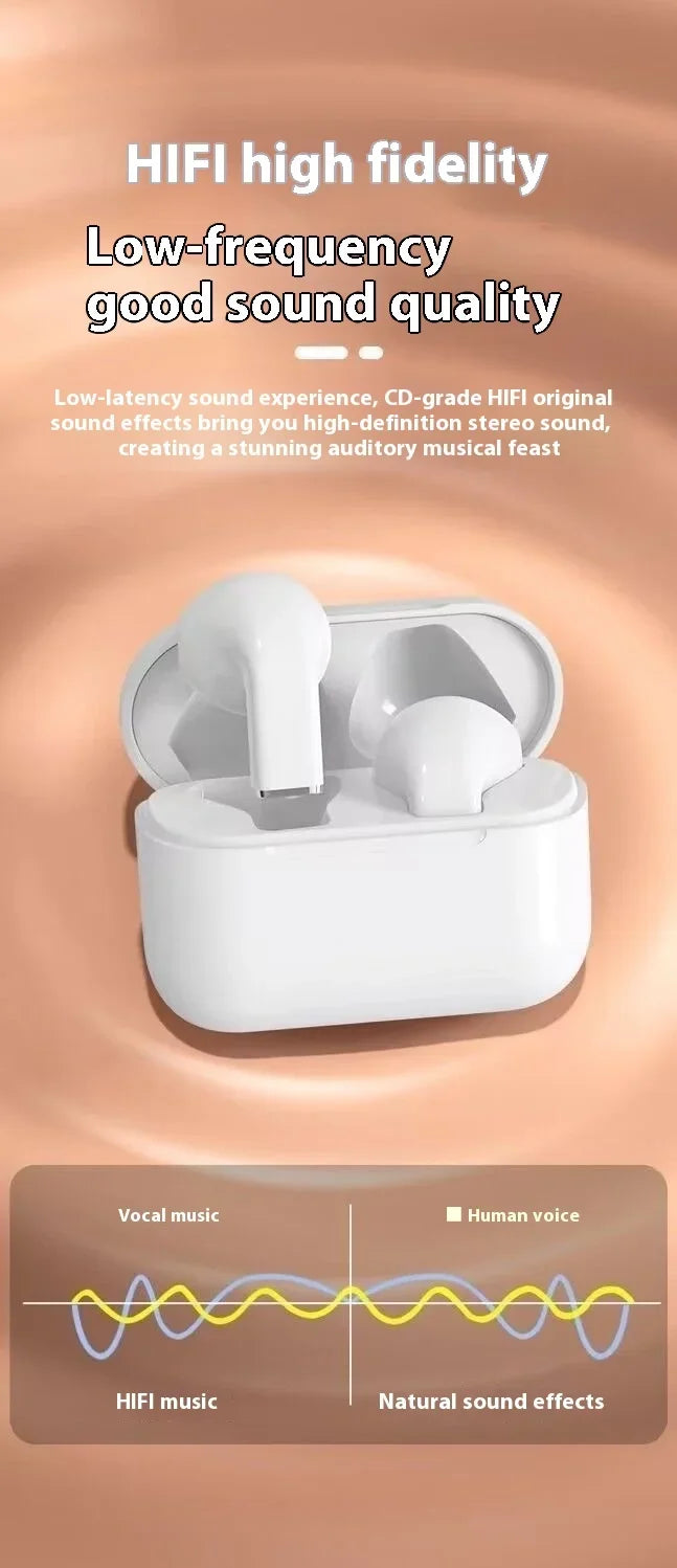 Mini Earphones Wireless Bluetooth Earbuds Long-Last TWS Noise Cancellation Headphones Extended Battery Life With Mic for Music