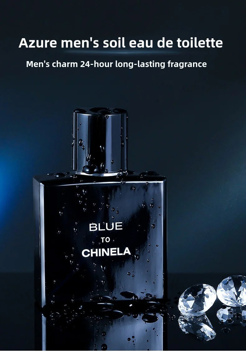 Men's Fresh Cologne Intense Long-Lasting Fragrance 8 Hours Bleu Men's Cologne Long-lasting Fresh Scent Masculine Charm Natural