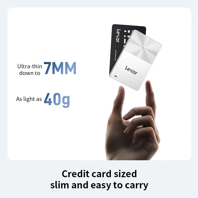Lexar TouchLock SL280 Portable SSD USB3.2 Gen1 450MB/s NFC AES Encryption Mini MagSafe External Drive 512GB 1TB for Phone Laptop
