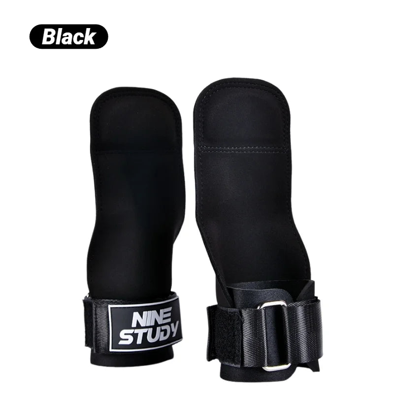 1Pair Gym Pull-Up Grip Strap Wrist Straps Anti-Slip Weight Power Belt Lifting Pads Deadlift Workout Palm Protection Gloves