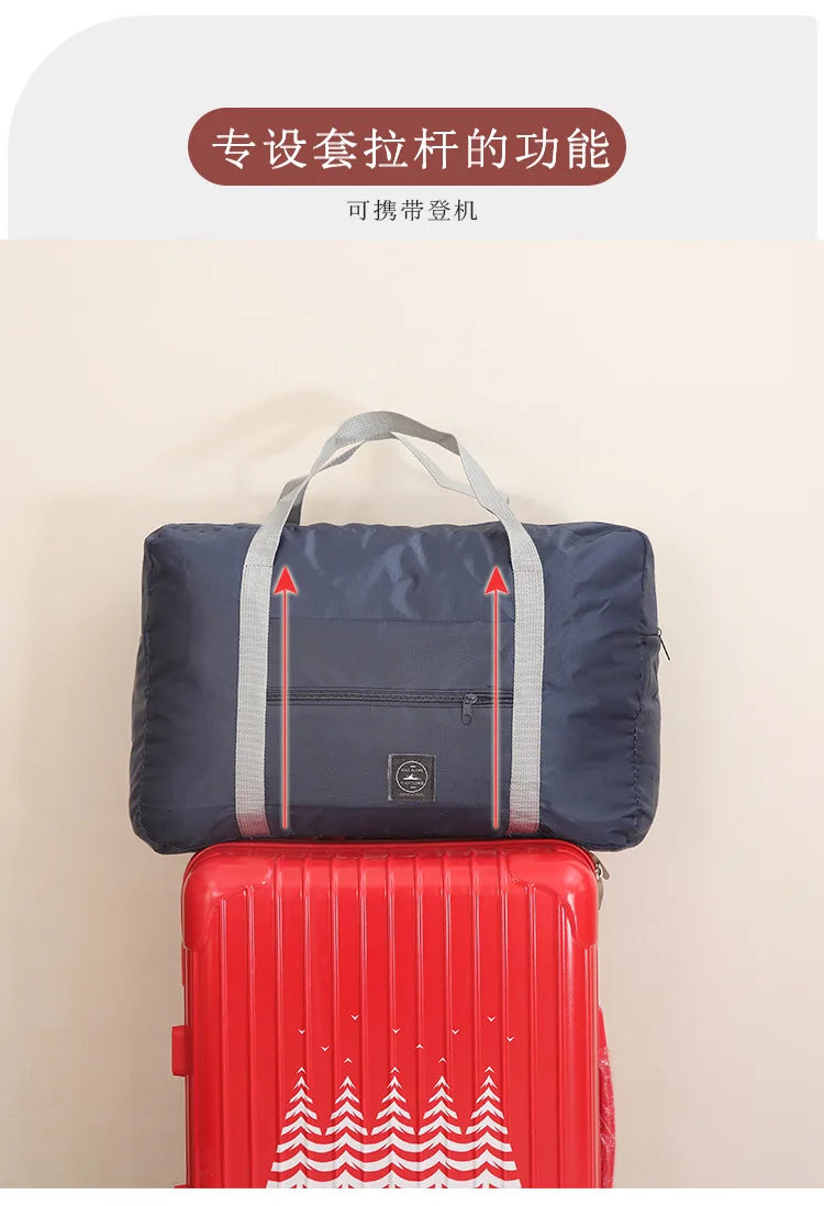 Travel Bag Folding Travel Storage Bag Travel Storage Bags Boarding Luggage Clothes Handbags Picnic Move House Large Handbag