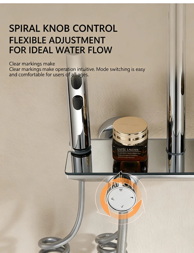 Modern Various Bathroom Shower Set Wall Mounted Aluminum Rainfall Shower Faucet Set Bathtub Showers Full Kit