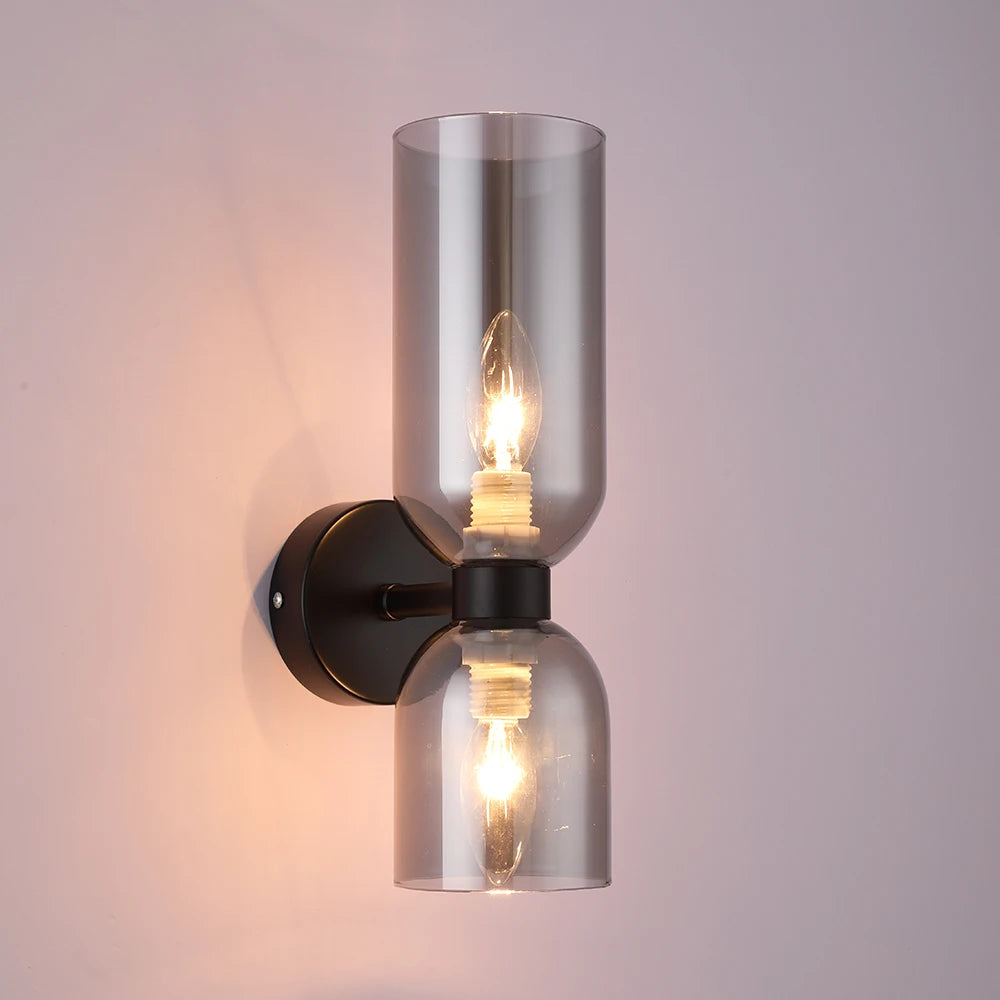Postmodern Luxury Bedroom Bedside Wall Lamp Glass Shade Modern Minimalist Background Corridor Staircase Art Wall Lighting