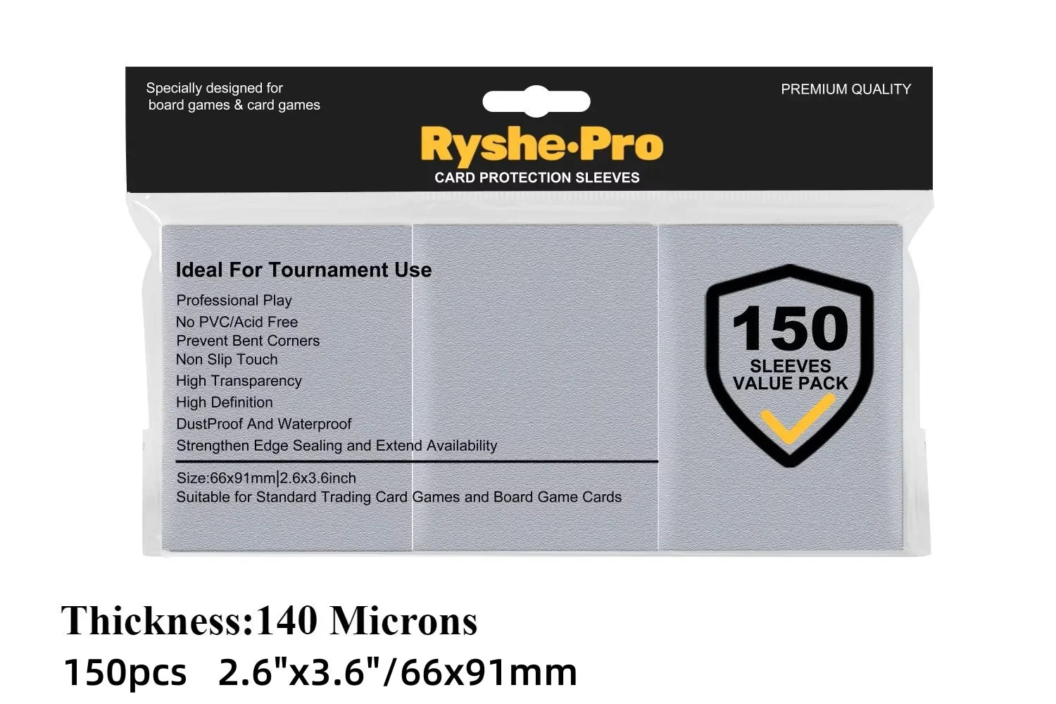 100pcs Trading Card Sleeves Soft Clear Perfect for Double-sleeving and Compatible with Pokemon Mtg Cards Sport Cards