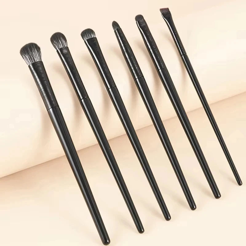 6Pcs Eye Makeup Brushes Set Professional Soft Eyeshadow Eyeliner Eyebrow Brush for Women Beginners Contouring Cosmetic Tools