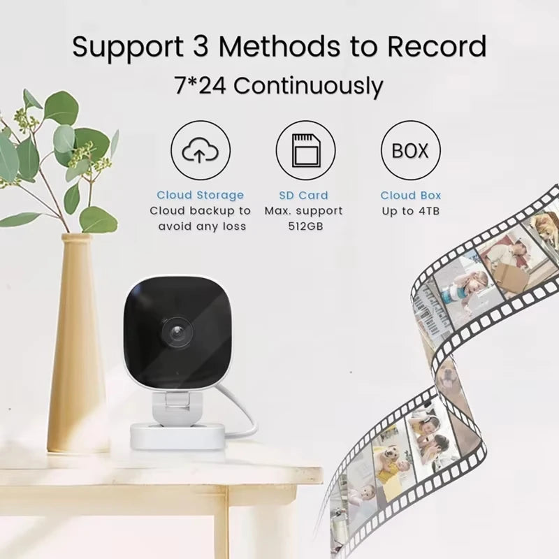 4K Mini Security Camera IP65 Waterproof Full Color Night Vision Motion Detect Surveillance Wifi Monitor with 2 Way Audio 2026