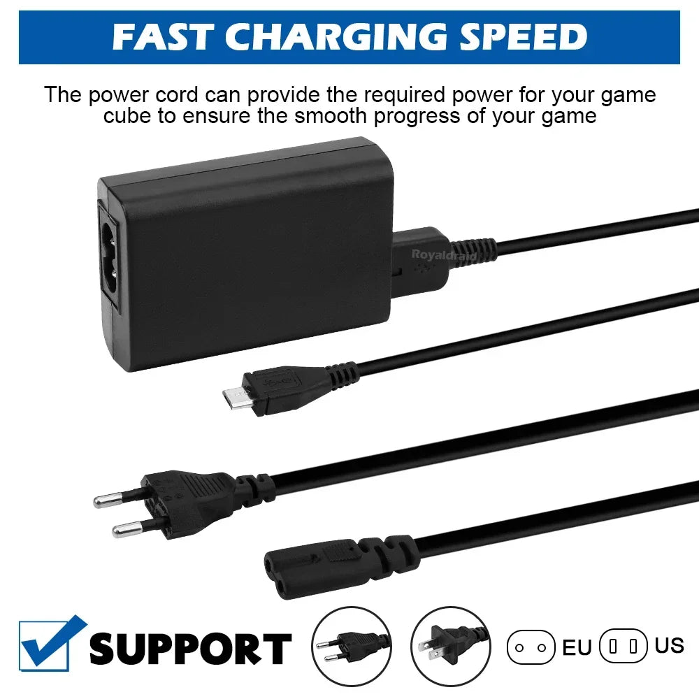 EU US Plug Home Charger Power Supply 5V AC Adapter USB Charging Cable Cord For Psvita Slim PS Vita 2000 PSV 2000