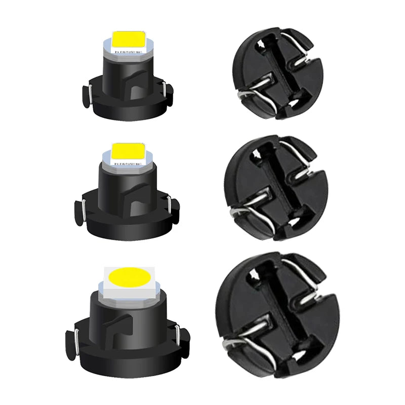 10pcs T3 T4.2 T4.7 T5 LED Car light Bulb Luces LED Para 1 LEDs 2835 5050 SMD Auto Interior Side light