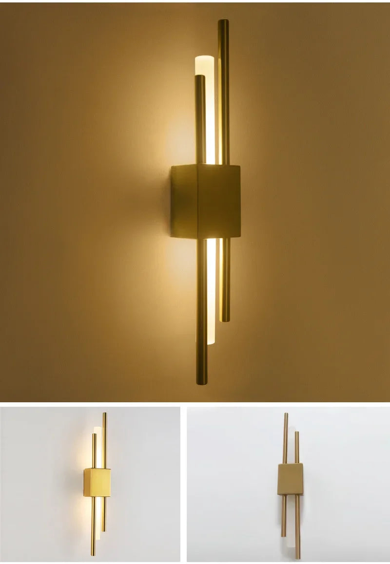Led Wall Lamp Nordic Indoor Lighting Bathroom Wall Sconces Light Fixture Living Room Corridor Bedroom Decoration Led Wall Light