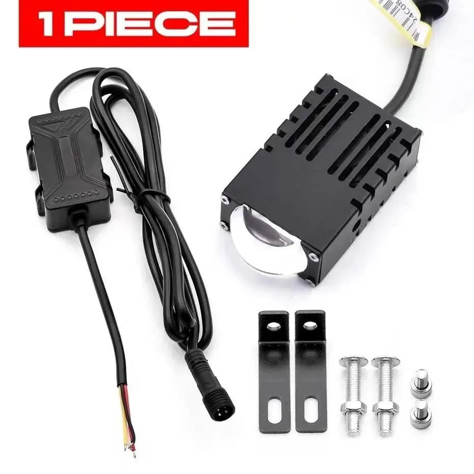 Led Headlight Bumper Fog Lamps Projector Lens Mini Driving Light Auxiliary LightsFor Car Motorcycle Spotlights 6500K3000k10V-80V