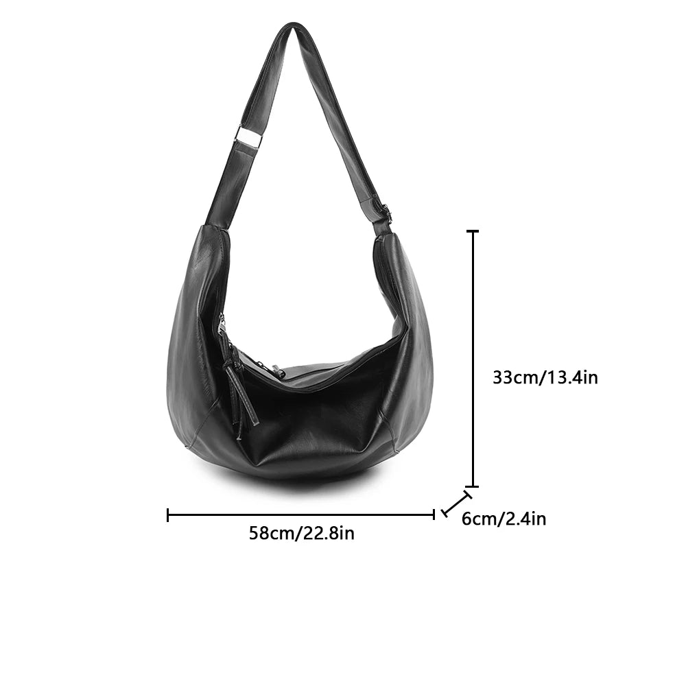 Men's Crossbody Bag Casual Versatile Fashionable Large Capacity Waist Bag Simple Lightweight Outdoor Sports Backpack